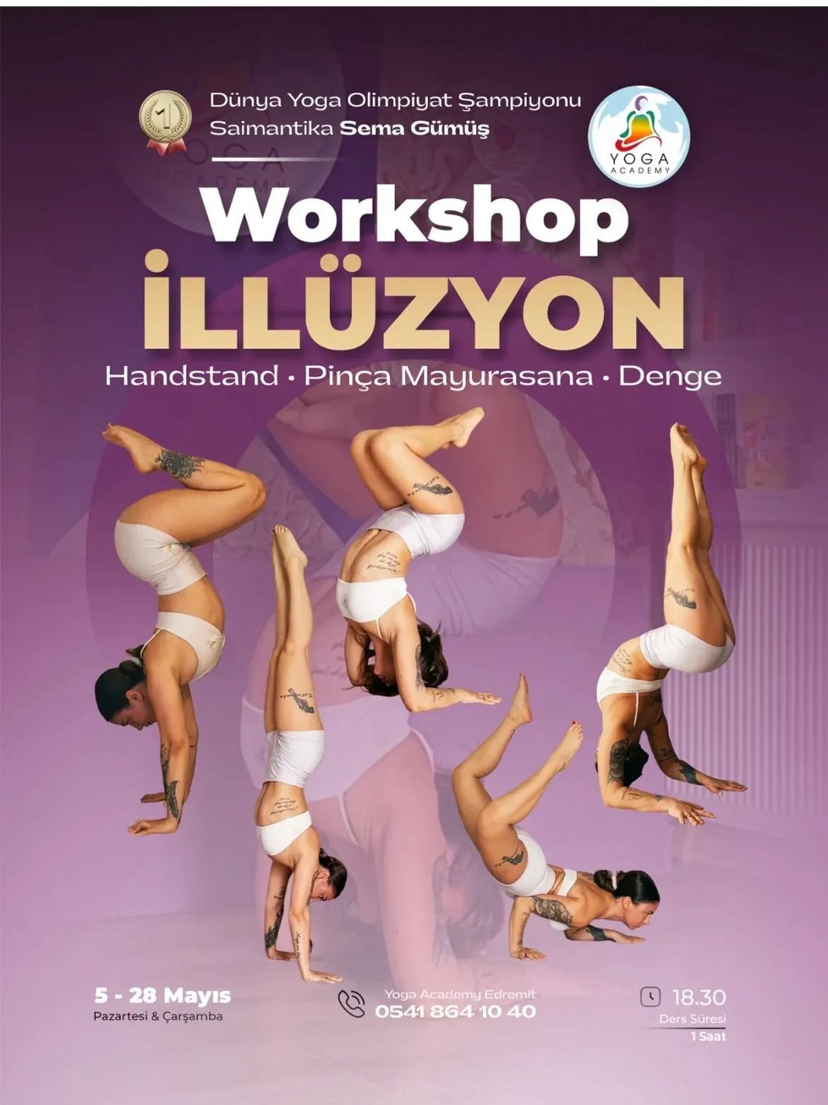 İLLÜZYON - WORKSHOP  I Handstand . Pinça Mayurasana . Denge