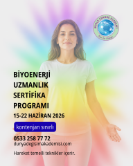 BİYOENERJİ UZMANLIĞI SERTİFİKA PROGRAMI      I    15-22 HAZİRAN 2026
